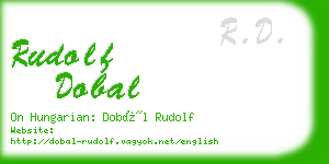 rudolf dobal business card